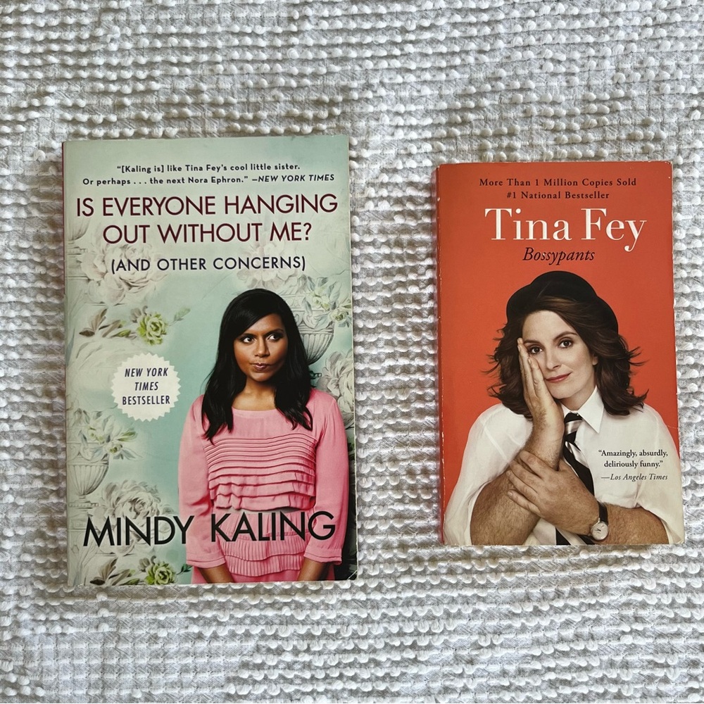 2 Pack of Funny Memoirs by Mindy Kaling and Tina Fey